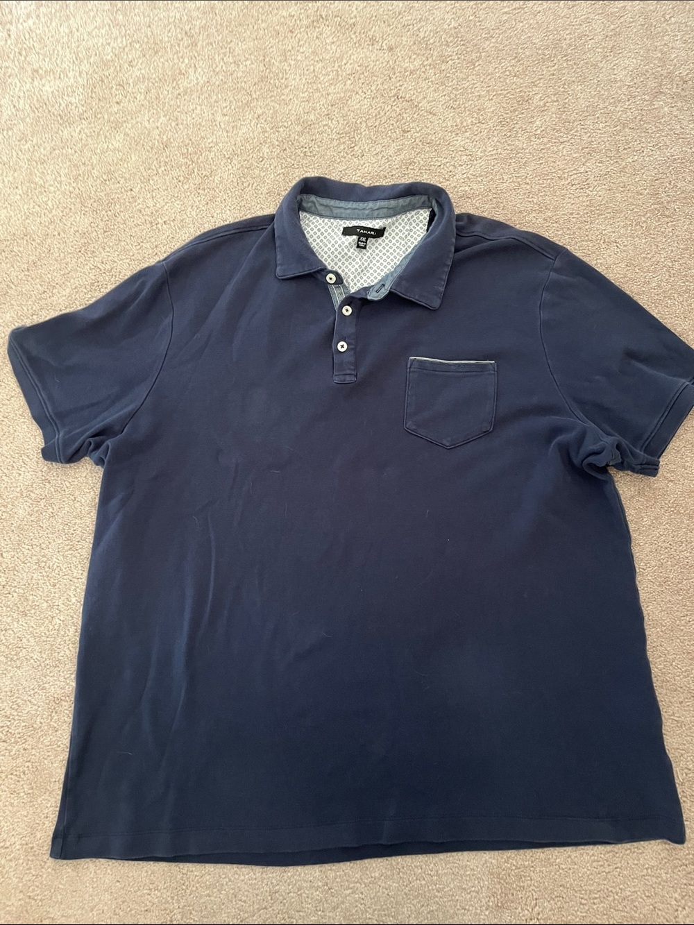 Tahari Men's Size XXL Collared Shirt